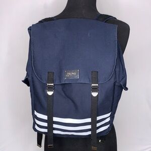 JEAN PAUL GAULTIER Navy Blue Backpack with Stripes CANVAS OS